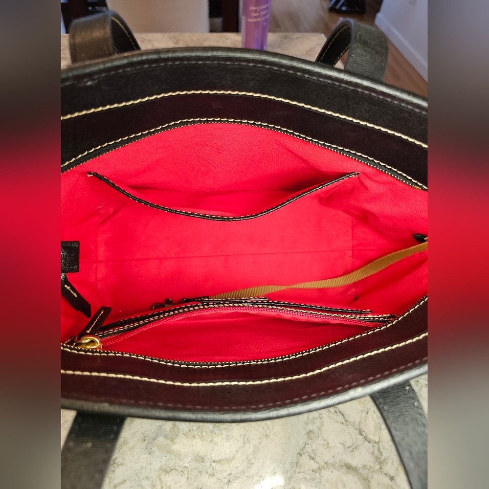 Dooney & Bourke Saffiano Leather Tote - Picture 4 of 7
